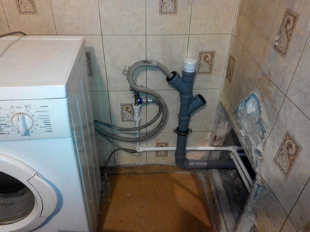 Подключение стиральной машины Electrolux